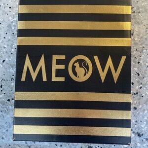 Black and Gold Striped MEOW Box